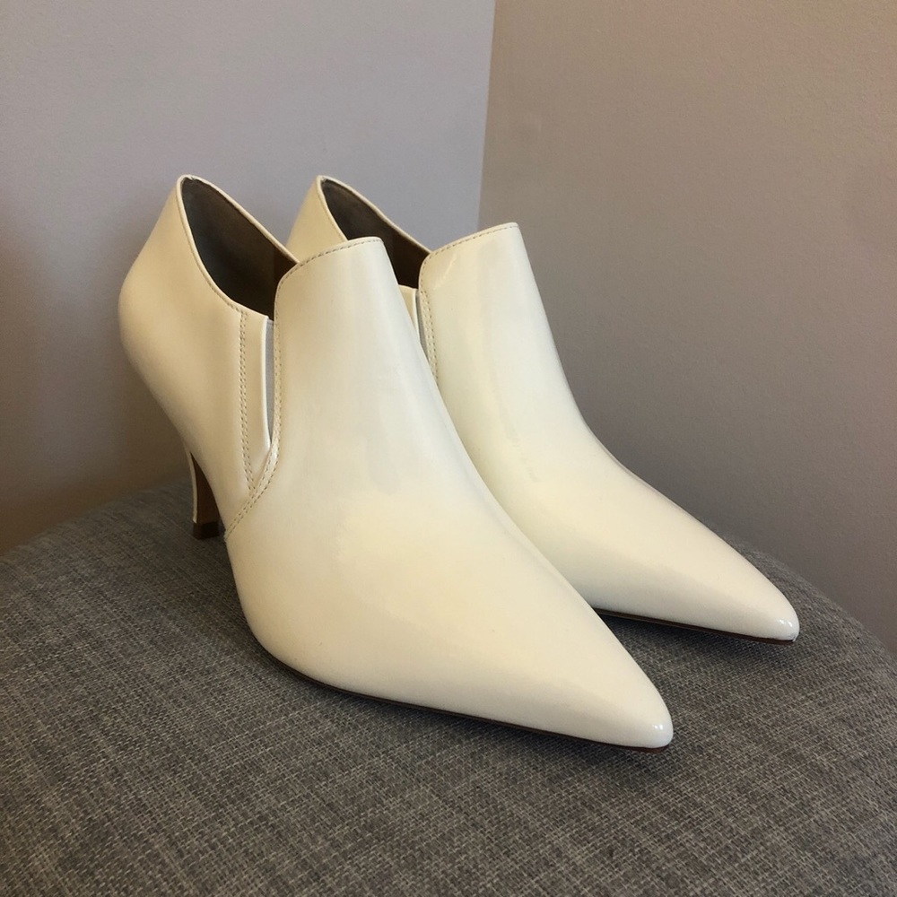 Tory Burch White Ankle Booties